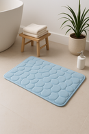 tapis de bain mousse memoire floral antiderapant microfiber