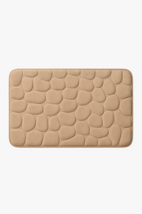 Tapis de bain mousse memoire forme floral antiderapant