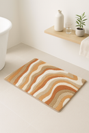 tapis de bain nordique rayé antidérapant absorbant