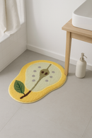 tapis de bain pastèque demi rond antidérapant microfibre
