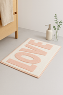 Tapis de bain spa lettres mignon antidérapant doux