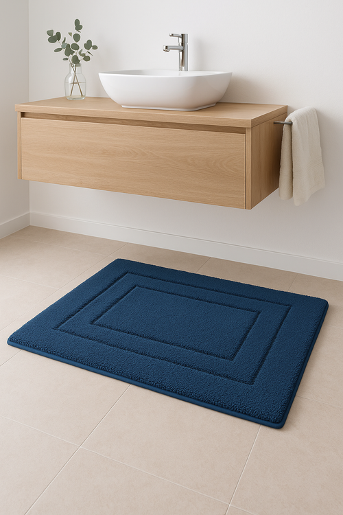 Tapis de bain velours antiderapant absorbant interieur - vue 2 sur 2