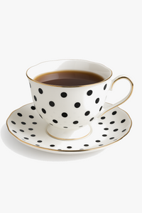 Tasse a the anglais porcelaine fine peint main