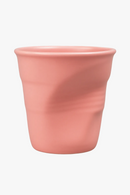 Tasse cafe gres plissee main style vintage