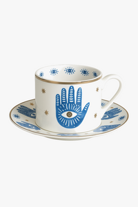 tasse cafe porcelaine motif animal style europeen dore