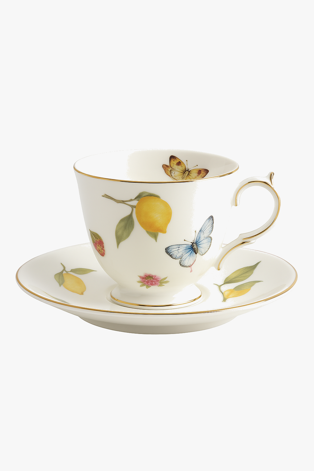 Tasse ceramique motif citron style europeen