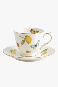 Tasse ceramique motif citron style europeen
