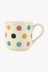 Tasse ceramique style ferme britannique motif pois service