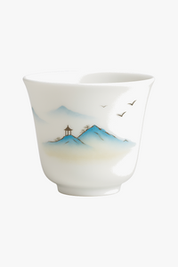 Tasse à thé céramique peinte main style chinois