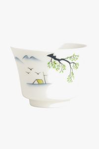 Tasse à thé céramique style chinois peinte main