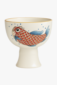 Tasse à thé chinoise motif arowana en céramique