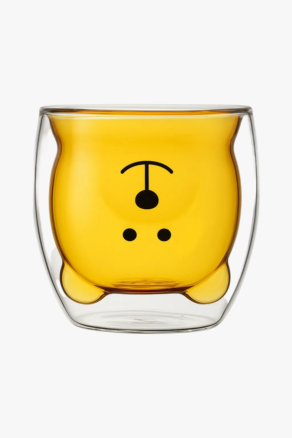 Tasse verre double paroi ours canard 3d 250ml