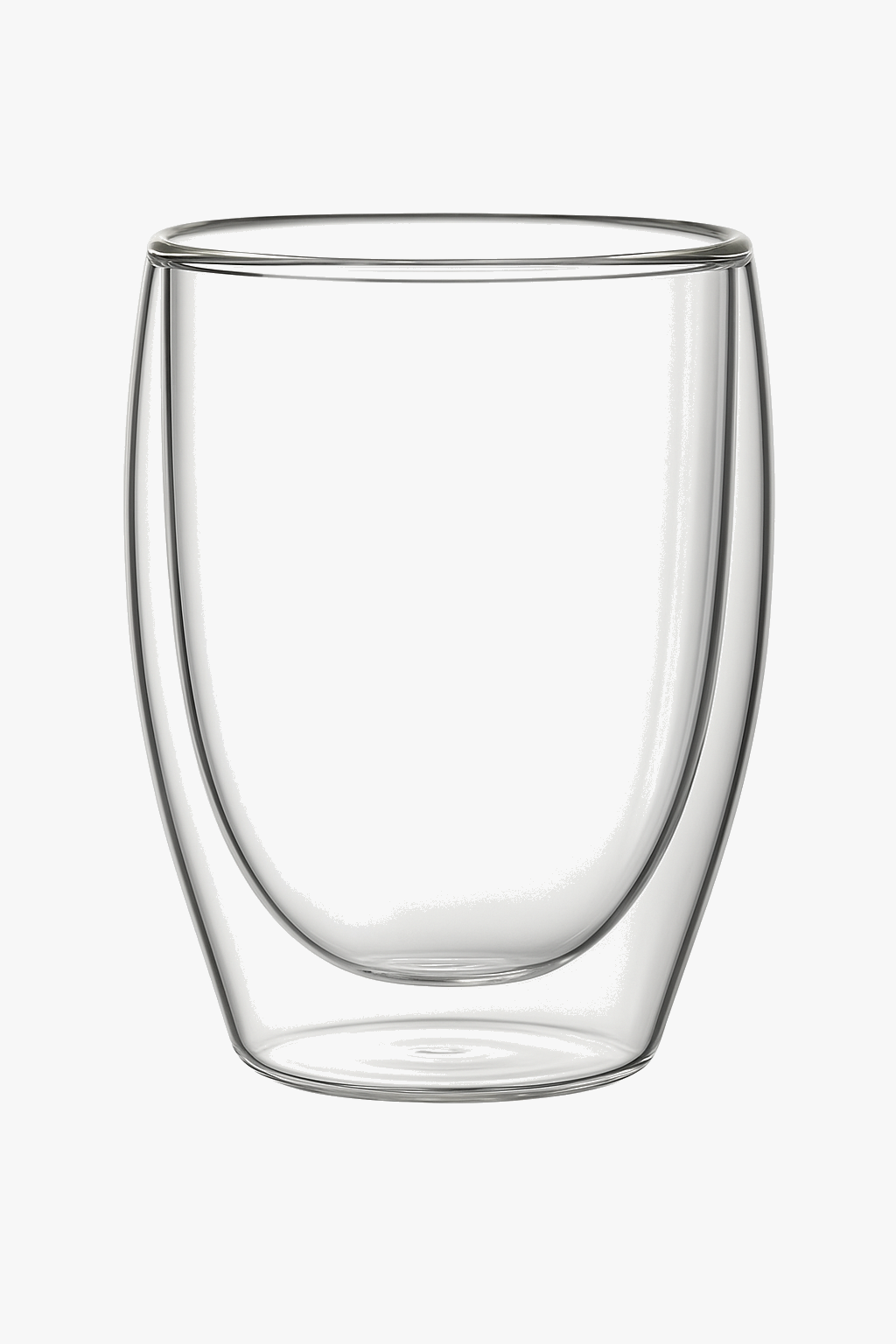 Tasse verre double paroi striée isolante café whisky