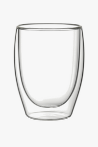 Tasse verre double paroi striée isolante café whisky