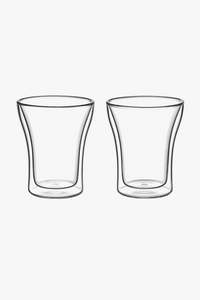 Tasses expresso double paroi verre 80ml (lot de 2)