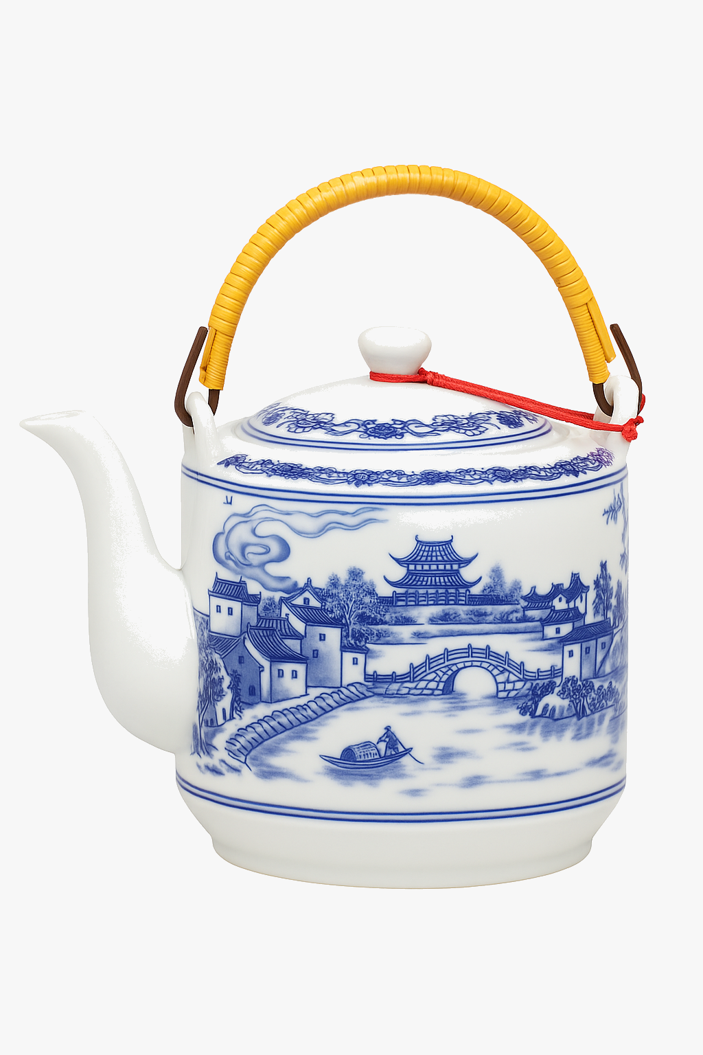 Théière céramique jingdezhen style chinois porcelaine grande capacité