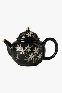 Théière céramique rétro kung fu motif abricot filtre