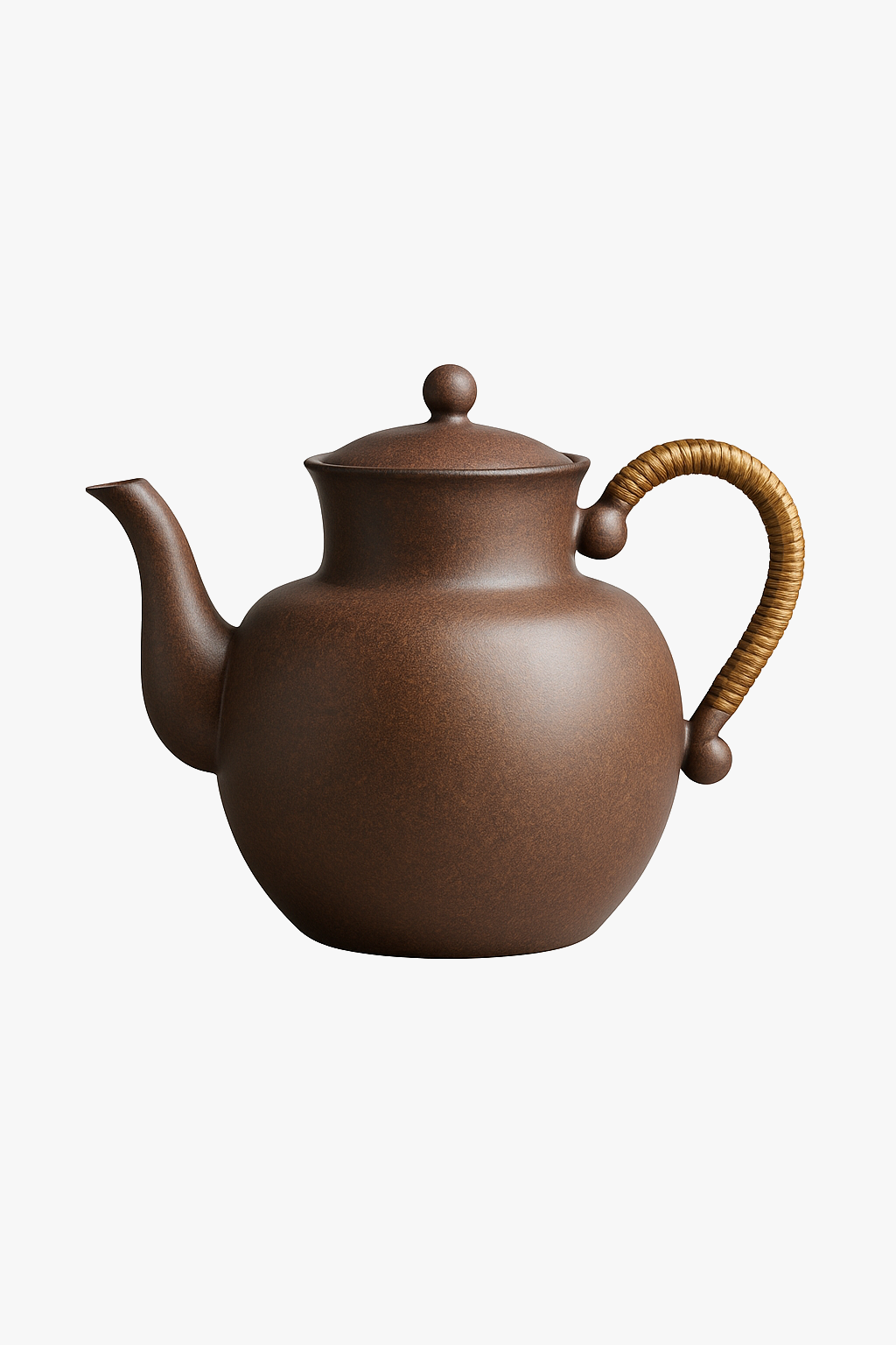 Théière céramique style roche zen retro artisanale