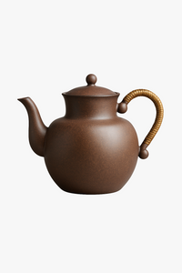 Théière céramique style roche zen retro artisanale