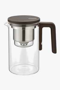 Théière en verre avec infuseur filtre magnétique
