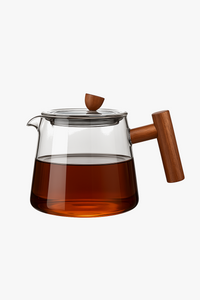 Théière gaiwan en verre résistant chaleur 400-500ml
