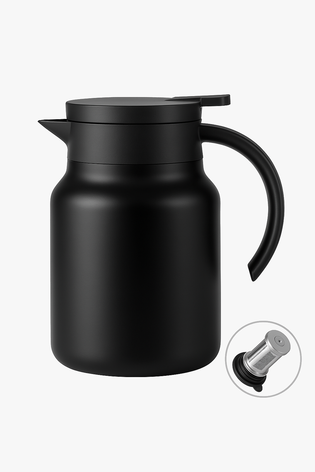 Théière inox grande capacité isolation thermique infusion rapide
