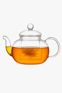 Théière verre résistant chaleur avec infuseur intégré
