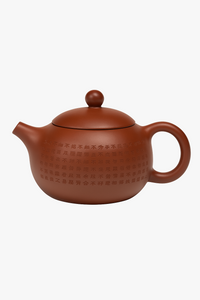 Théière yixing artisanale zisha motif coeur avec louche