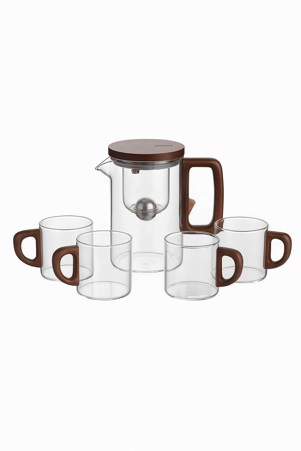 Theiere cafetiere verre chauffant infuseur filtre separateur - vue 2 sur 2