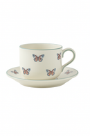 Theiere ceramique london pottery motifs animaux papillon infuseur