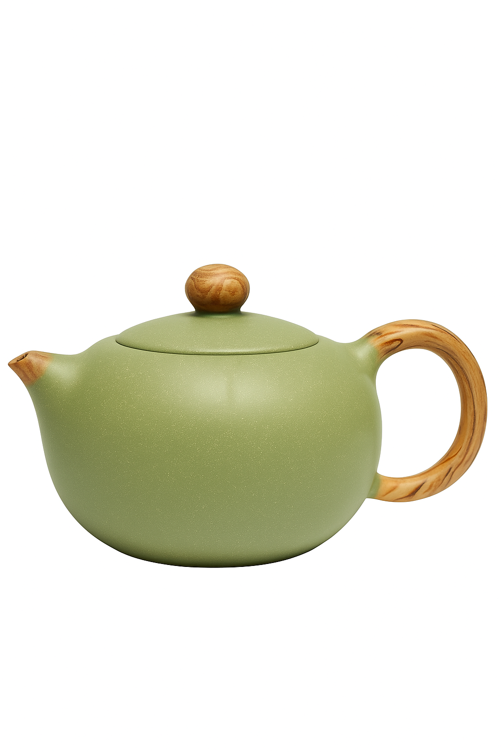Théière chinoise en argile yixing motif lotus artisanale - vue 2 sur 2