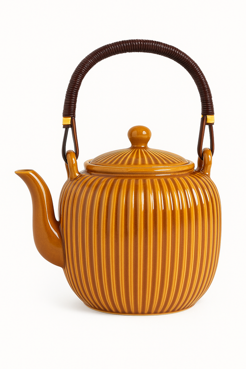 Théière chinoise en porcelaine avec filtre 800ml - vue 3 sur 2