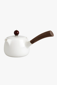 Théière dehua porcelaine 200ml poignée latérale style jade