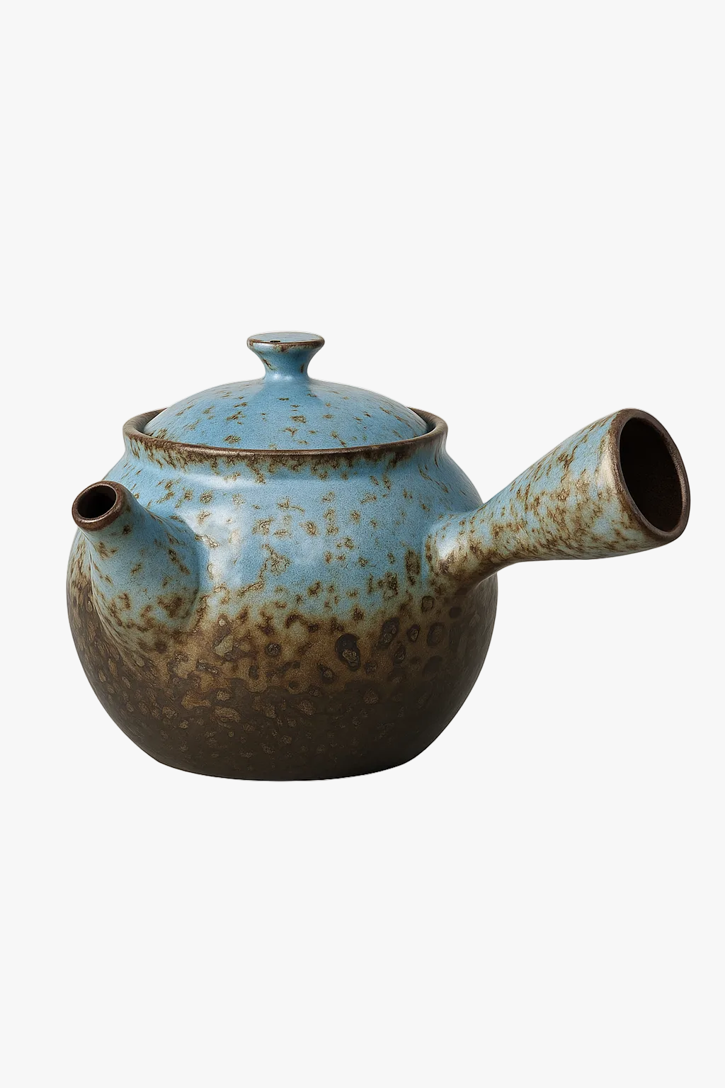 Theiere japonaise ceramique artisanale poignee laterale infuseur