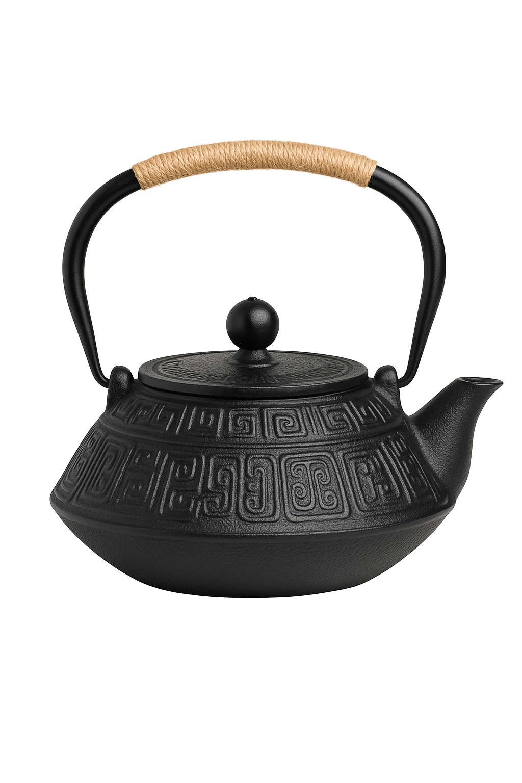 Théière japonaise fonte émaillée avec infuseur filtre maille - vue 2 sur 2