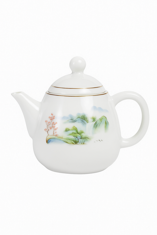 Théière porcelaine style yixing pour thé pu er - vue 3 sur 2