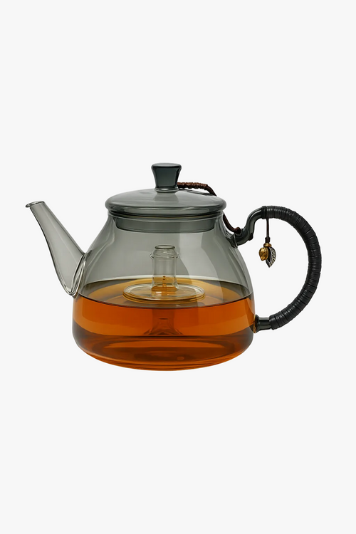 théière verre borosilicate 1 2l infuseur intégré 14x12cm