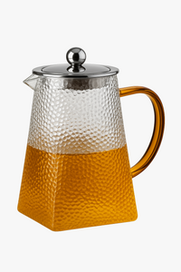theiere verre martelee avec filtre inox resistante chaleur