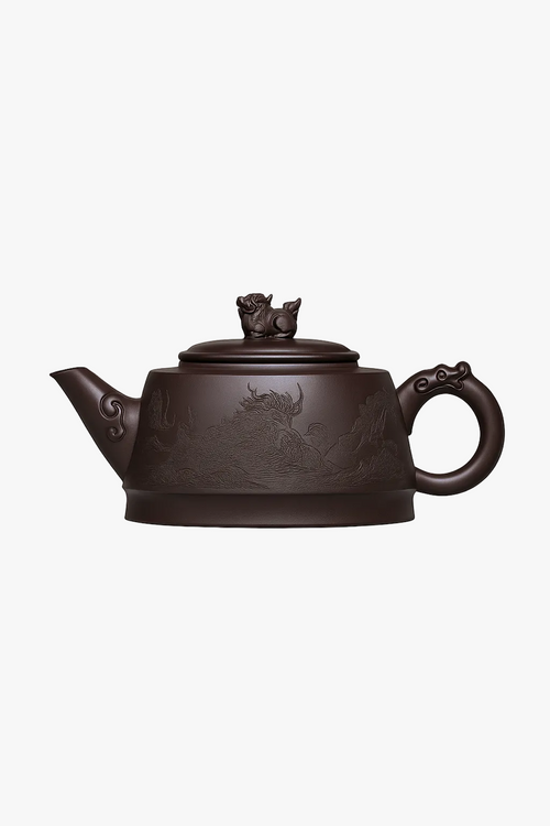 Theiere yixing zisha dragon sculpte infuseur 320ml