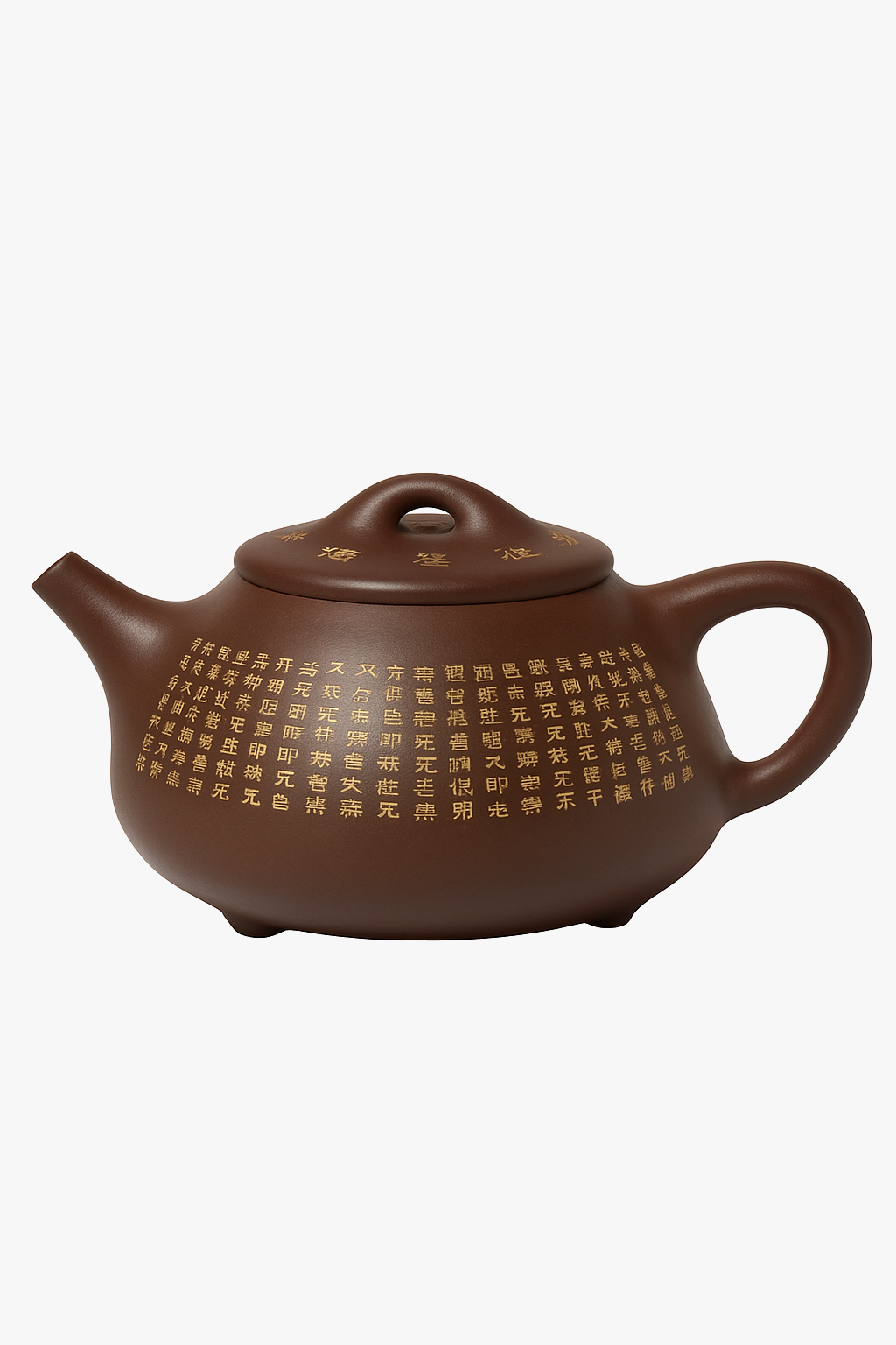 theiere yixing zisha motif coeur avec louche artisanale