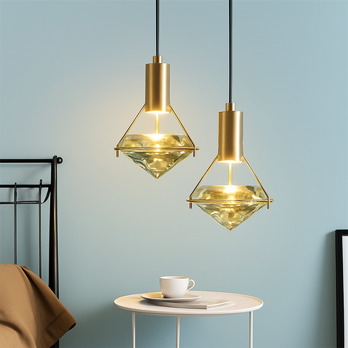Thrisdar K9 cristal suspension LED lampe moderne Table de chevet suspension lampe cuisine salle à manger chambre lustre suspension - vue 3 sur 7