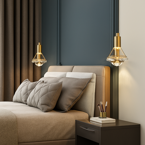 Thrisdar K9 cristal suspension LED lampe moderne Table de chevet suspension lampe cuisine salle à manger chambre lustre suspension - vue 5 sur 7