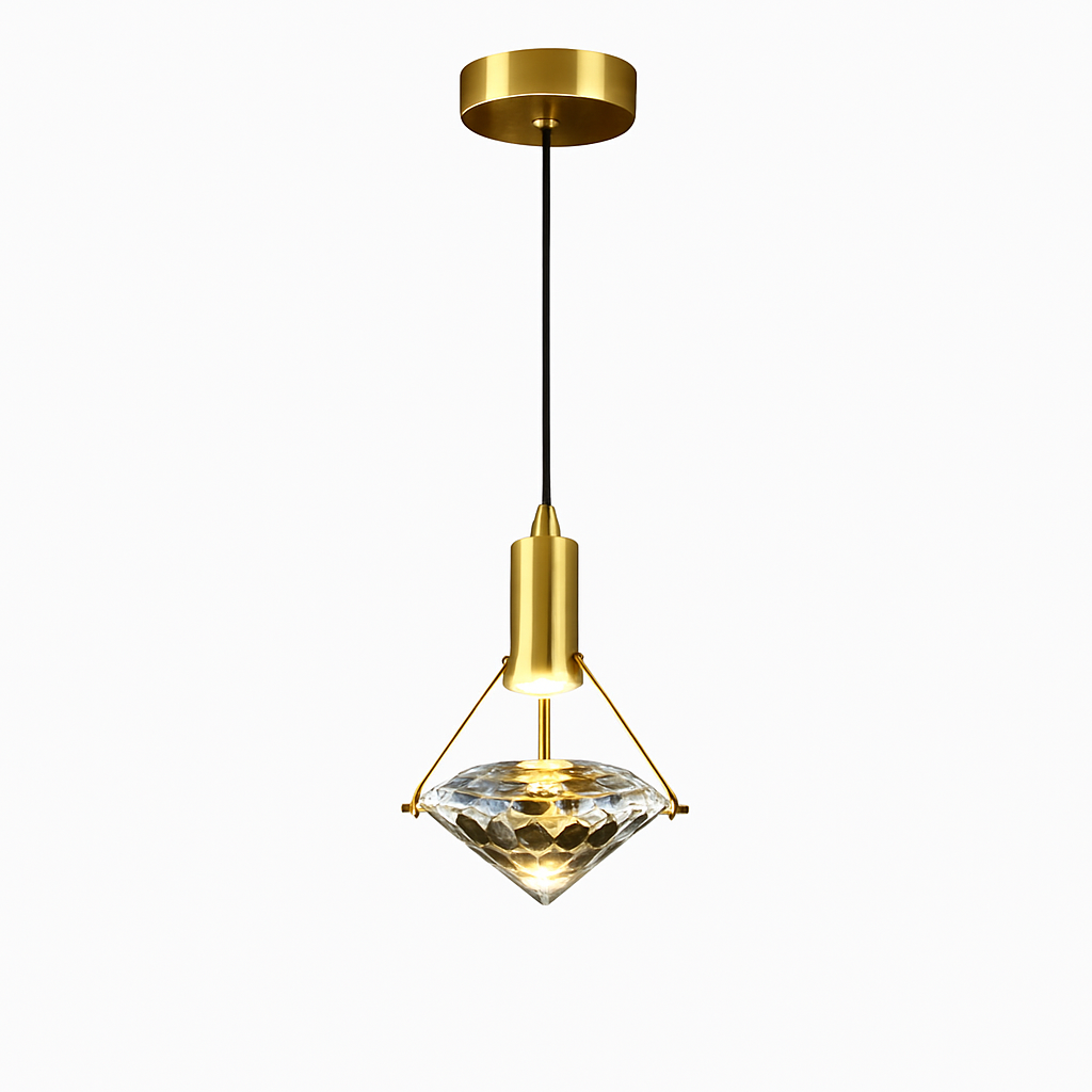 Thrisdar K9 cristal suspension LED lampe moderne Table de chevet suspension lampe cuisine salle à manger chambre lustre suspension - vue 6 sur 7