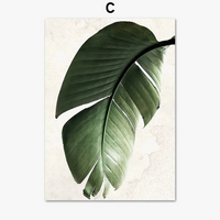 toile décorative avec motifs de feuilles de monstera pour intérieur