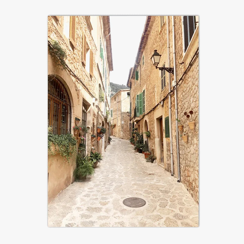 toile peinture bellagio art mural rural méditerranée décorateur intérieur