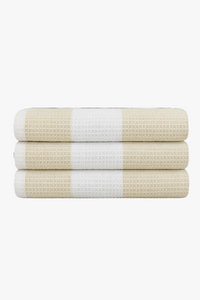 Torchon de cuisine gaufré motif carreaux absorbant doux