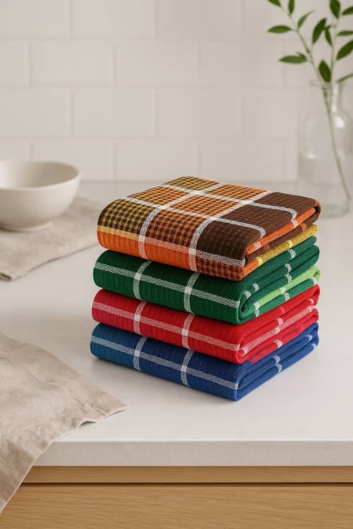 Torchon de cuisine gaufré super absorbant séchage rapide - vue 2 sur 2