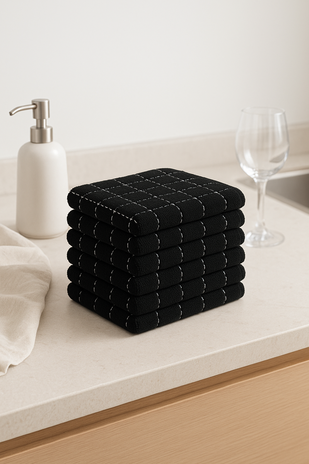 Torchon de cuisine microfibre ultra absorbant pour vaisselle - vue 2 sur 2