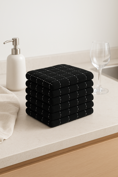 Torchon de cuisine microfibre ultra absorbant pour vaisselle - vue 2 sur 2