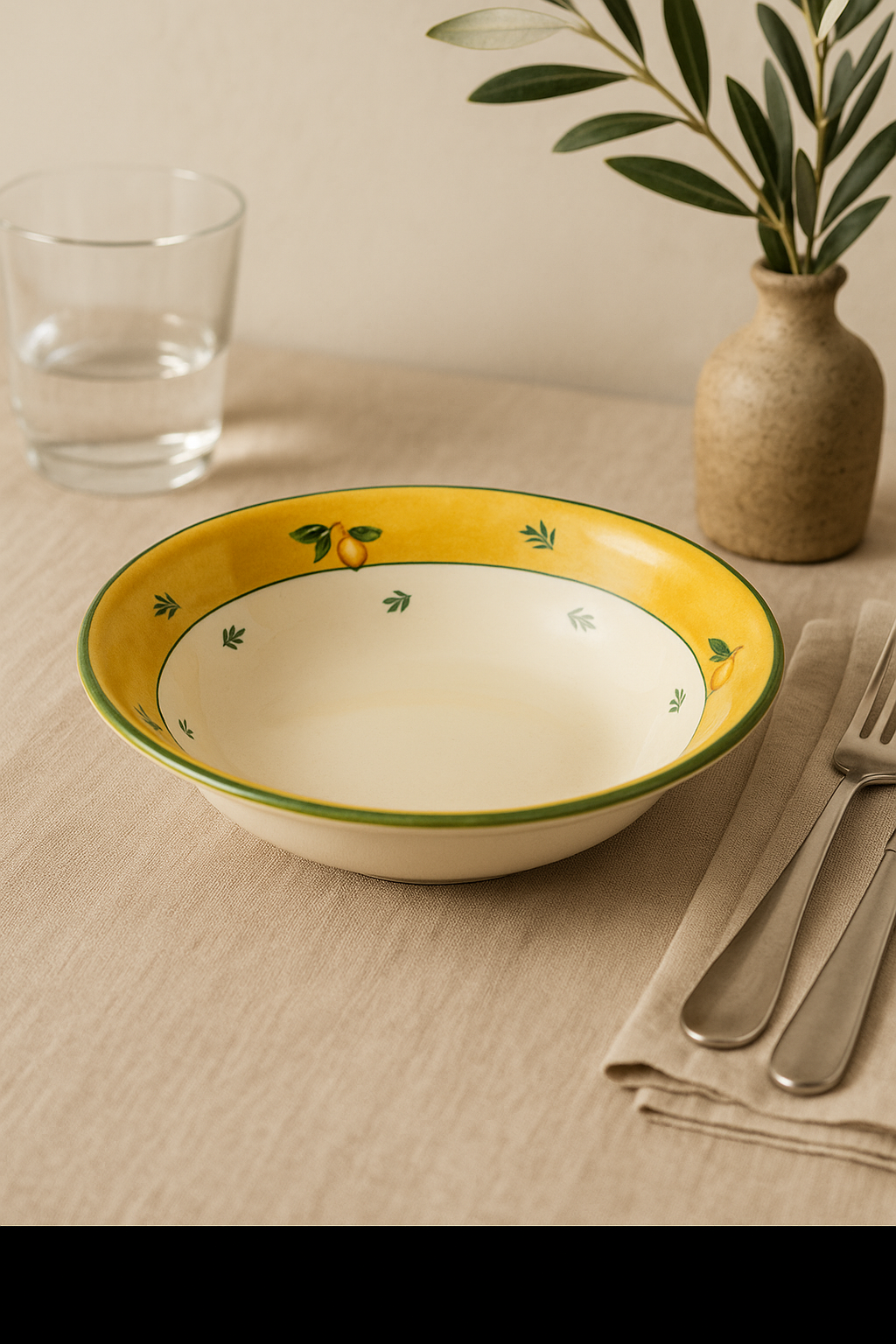 Vaisselle céramique style nordique motifs floraux rétro - vue 2 sur 2